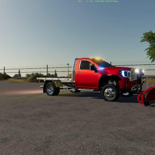 2020 GMC 3500HD FLATBED V1.0 - FS19 mod - FS19.net