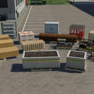 DECORATIVE PALLETS PACK V1.1 - FS19 mod - FS19.net