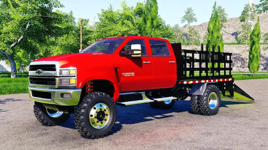 CHEVROLET SILVERADO 4500 HD STAKE TRUCK V1.0 - FS19 mod - FS19.net