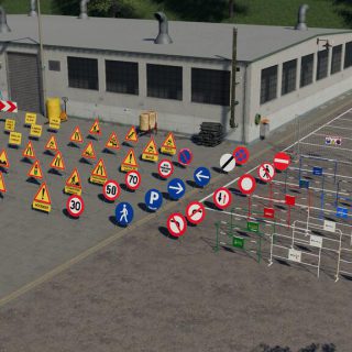 TRAFFIC SIGNS V1.0 - FS19 mod - FS19.net