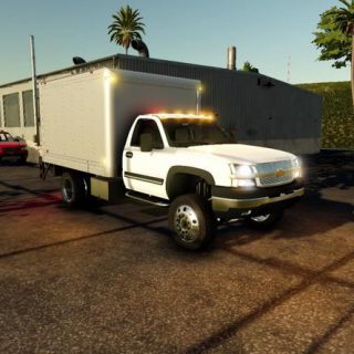 CHEVY 3500 BOX TRUCK V1.0 - FS19 mod - FS19.net