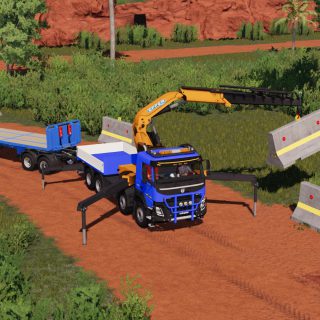 VOLVO FMX 8X4 CRANE TRUCK V1.1 - FS19 mod - FS19.net