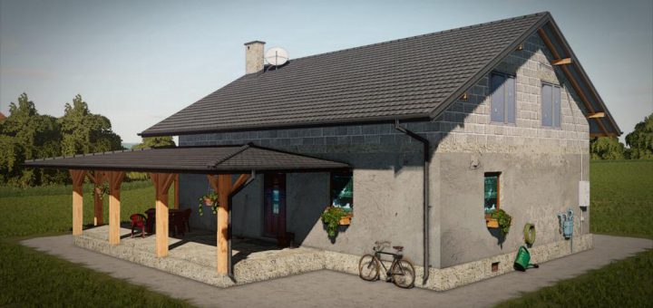 Placeable House With Sleep Trigger V 10 Fs19 Mod 7823