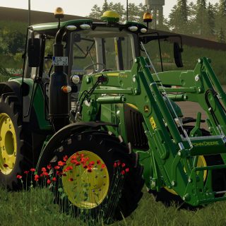 JOHN DEERE 6M SERIES WITH 603R FRONT LOADER V1.0 - FS19 mod - FS19.net