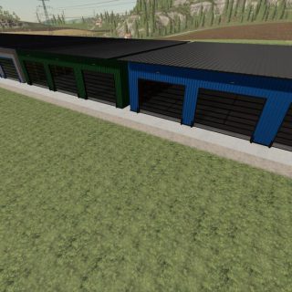 LARGE PULL THROUGH GARAGE PACK V1.0.0.1 - FS19 mod - FS19.net