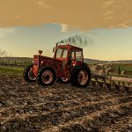 RUSTY TRACTOR WITH OLD PLOW V1.0