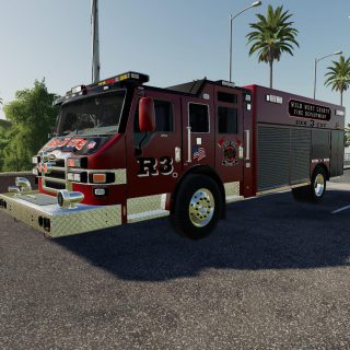 PIERCE VELOCITY SINGLE AXLE RESCUE V2.0 - FS19 mod - FS19.net