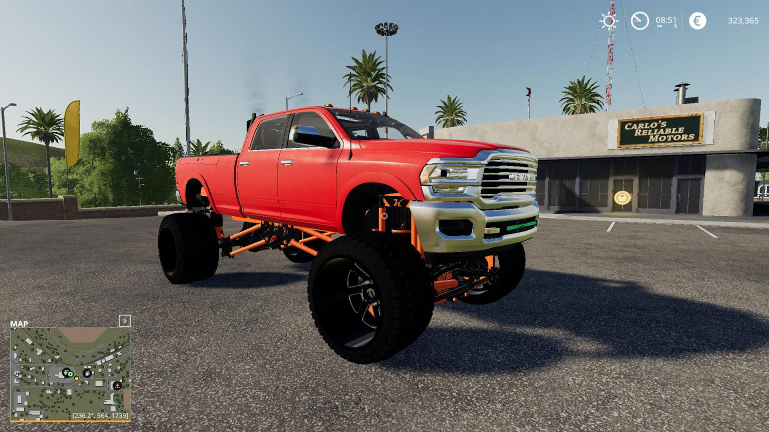 Sema Truck Dodge Ram V30 Fs19 Mod 1339