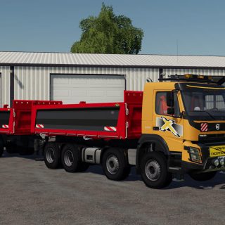 VOLVO FMX 8X4 + MEILLER TANDEM PACK V1.2 - FS19 mod - FS19.net