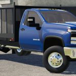 2020 CHEVY 3500HD SINGLE CAB FLATBED TRUCK V1.0
