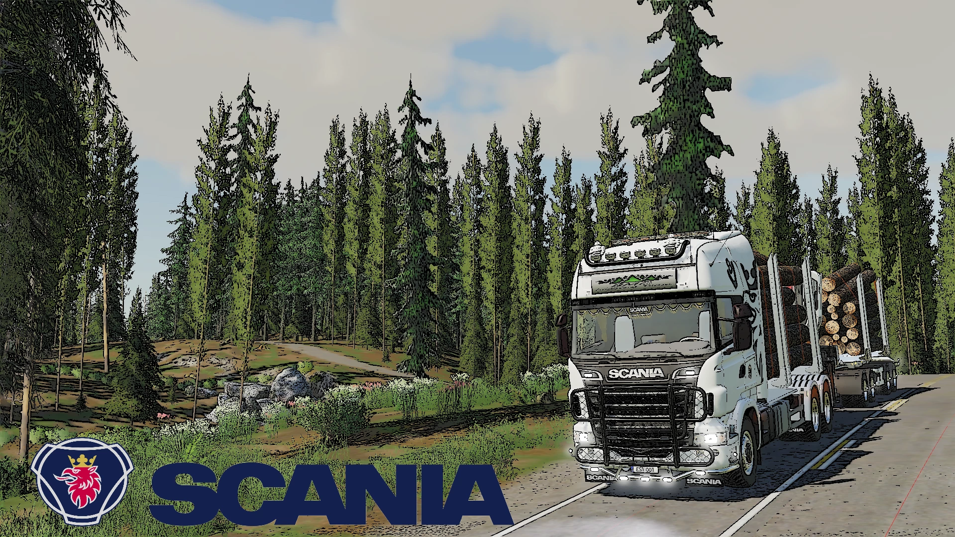 Scania R730S Timber Truck v1.0