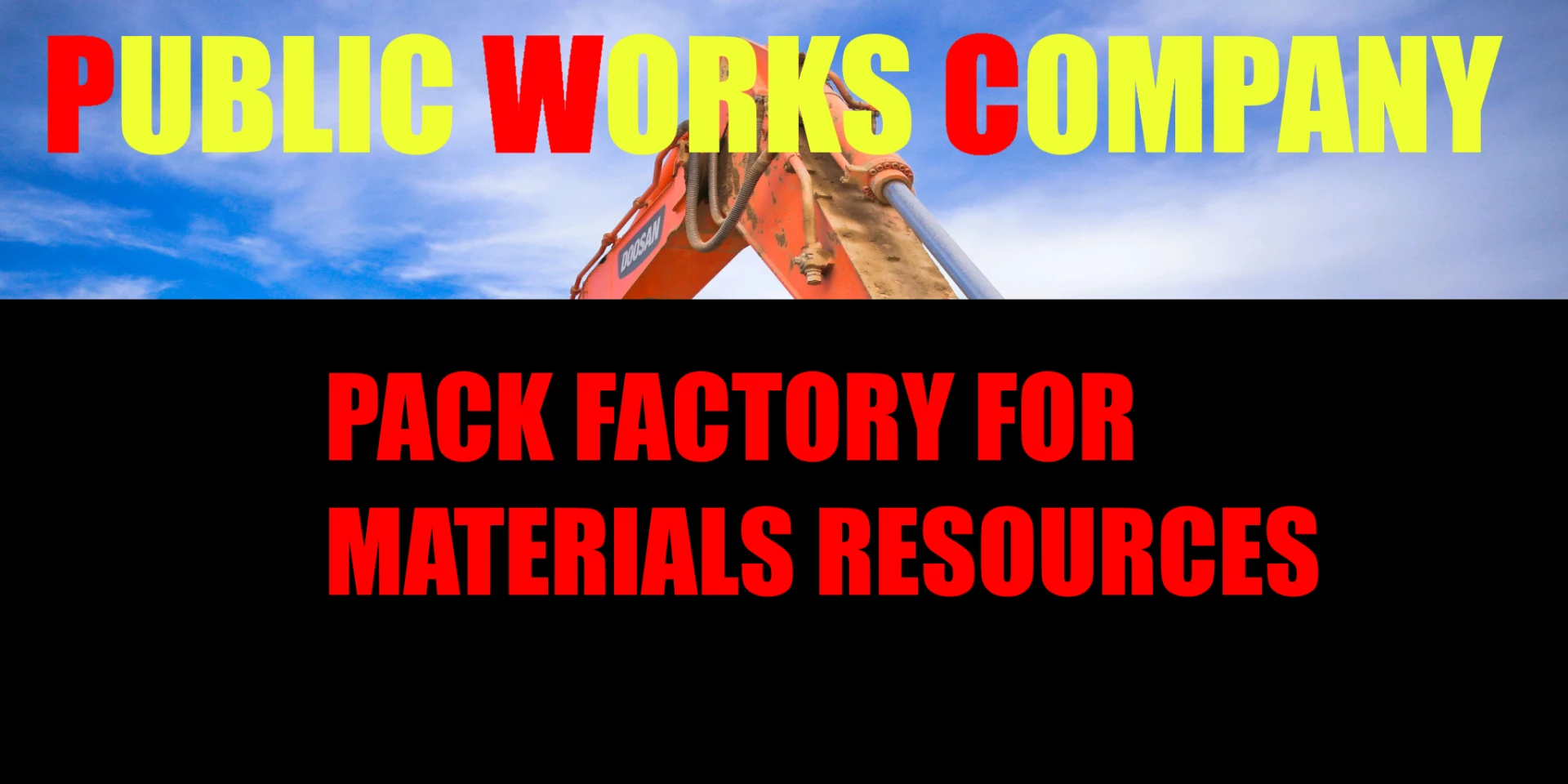 PUBLIC WORK COMPANY PACK RESOURCES MATERIALS V1.0