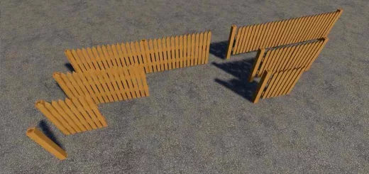 FENCE PACK WITH BRIGHT WOOD V1.0