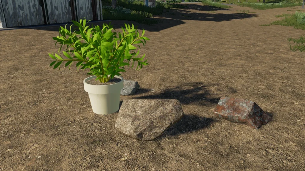 Placeable Flowerpots & Rocks v1.0